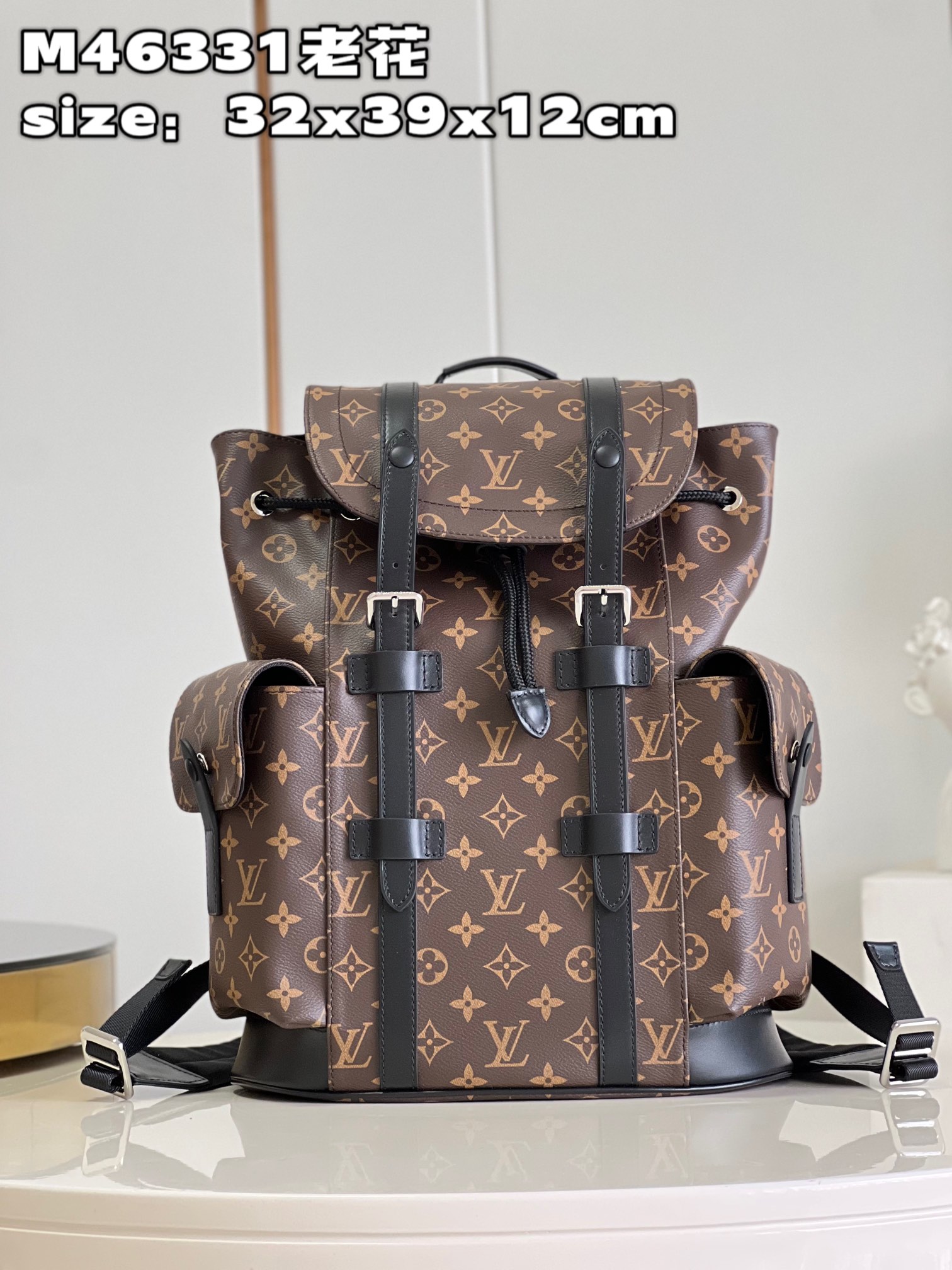 The Best Affordable
 Louis Vuitton LV Christopher Bags Backpack Monogram Eclipse Canvas M46331