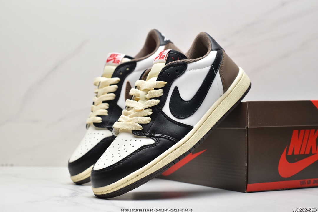 130 fragment design x Travis Scott x Air Jordan 1 Low OG SP AJ1经典低帮篮球鞋CQ4277-105