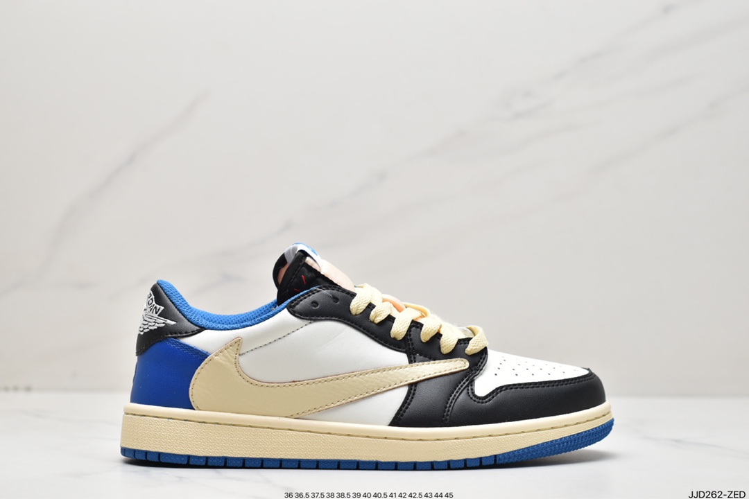 130 fragment design x Travis Scott x Air Jordan 1 Low OG SP AJ1经典低帮篮球鞋CQ4277-105