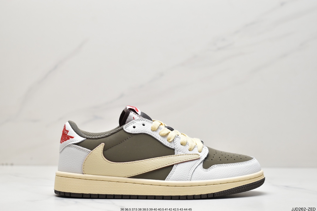 130 fragment design x Travis Scott x Air Jordan 1 Low OG SP AJ1经典低帮篮球鞋CQ4277-105