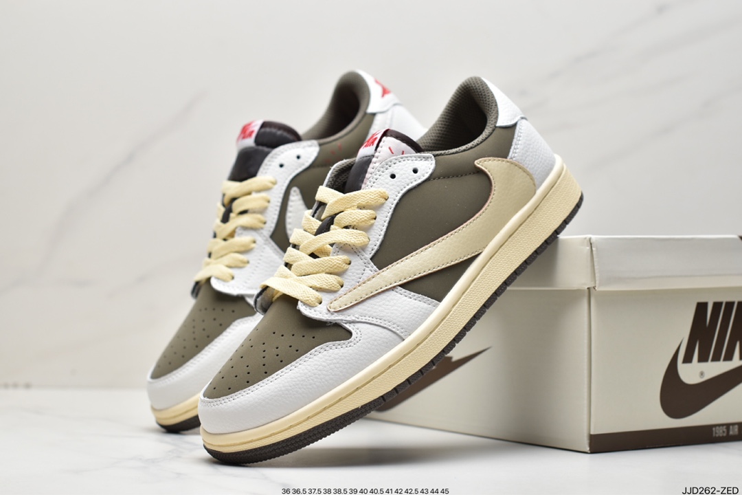 130 fragment design x Travis Scott x Air Jordan 1 Low OG SP AJ1经典低帮篮球鞋CQ4277-105