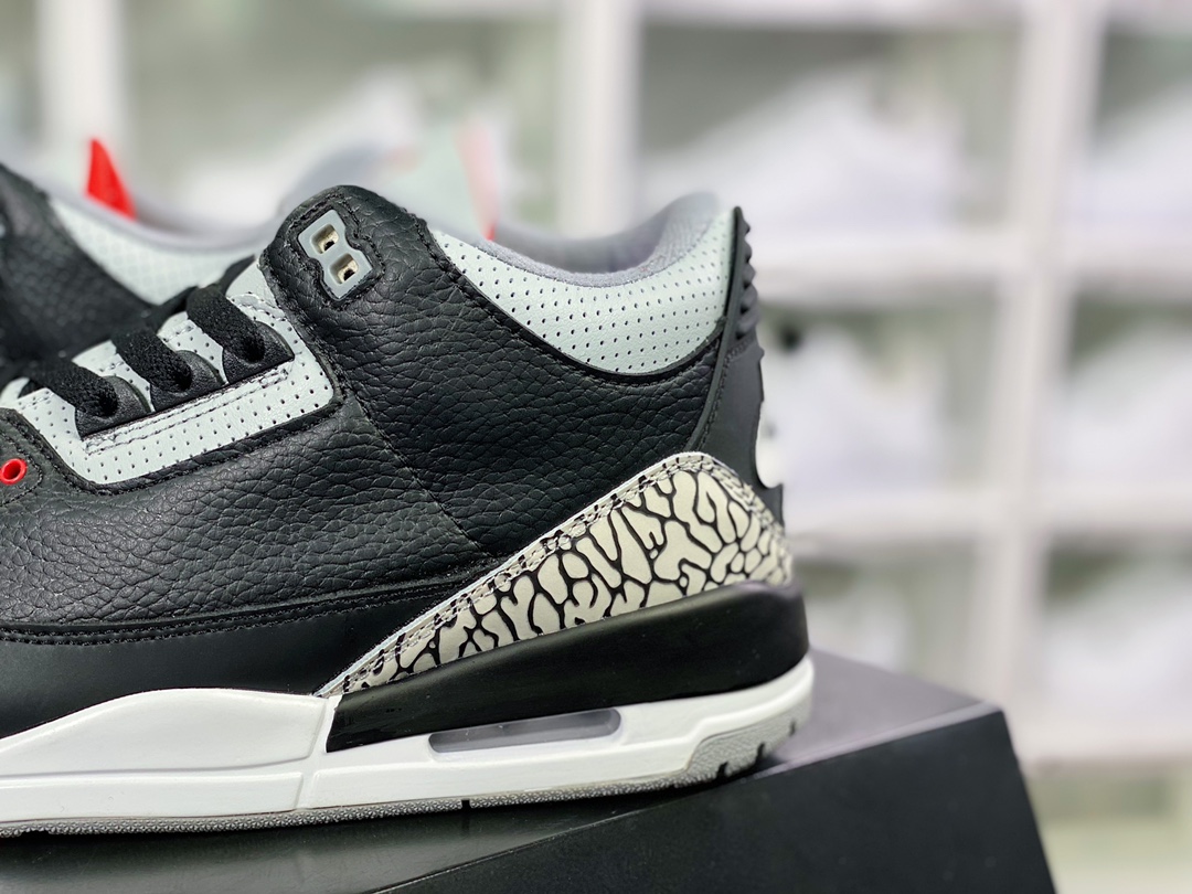 300 Air Jordan 3 Retro OG”Black Cement”迈克尔·乔丹AJ3代中帮“黑水泥爆裂纹”854262-001