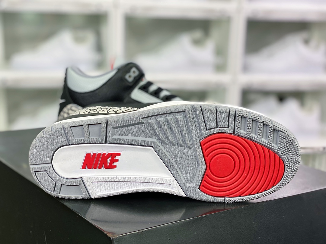 300 Air Jordan 3 Retro OG”Black Cement”迈克尔·乔丹AJ3代中帮“黑水泥爆裂纹”854262-001