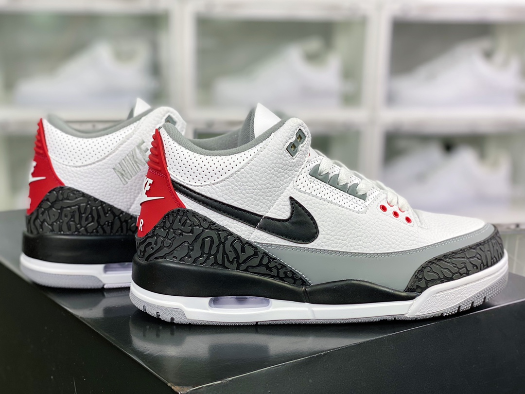 300 Air Jordan 3 Retro NRG”Tinker ”迈克尔·乔丹AJ3代中帮篮球鞋“手稿白水泥钩子 ”AQ3835-160