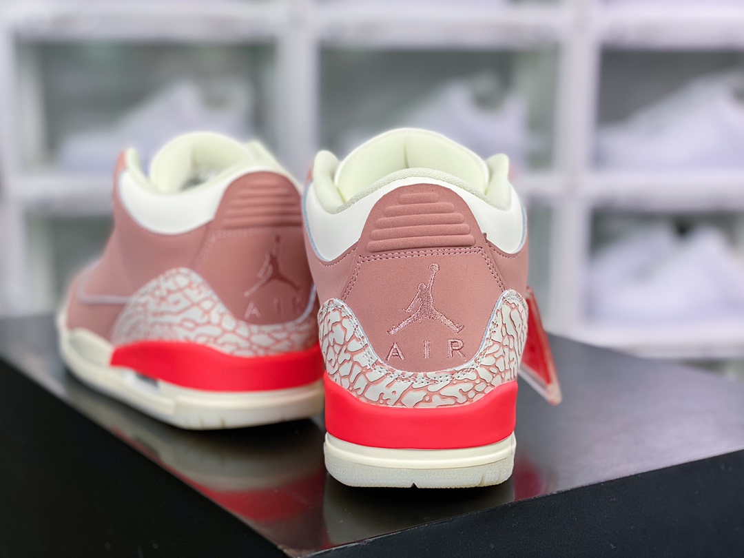 300 Wmns Air Jordan 3 Retro”Rust Pink”迈克尔·乔丹AJ3代中帮篮球鞋CK9246-600
