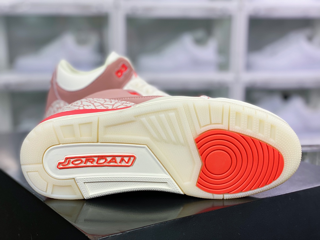 300 Wmns Air Jordan 3 Retro”Rust Pink”迈克尔·乔丹AJ3代中帮篮球鞋CK9246-600