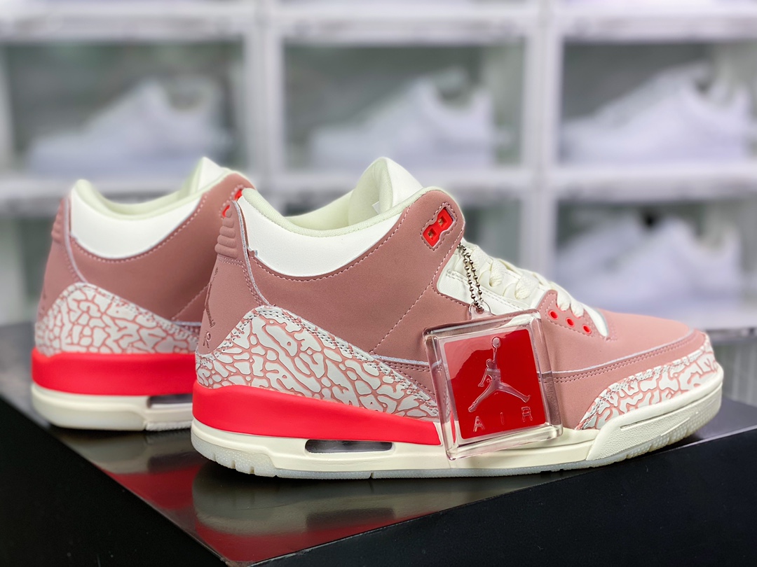 300 Wmns Air Jordan 3 Retro”Rust Pink”迈克尔·乔丹AJ3代中帮篮球鞋CK9246-600