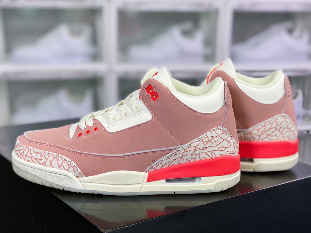 300 Wmns Air Jordan 3 Retro”Rust Pink”迈克尔·乔丹AJ3代中帮篮球鞋CK9246-600