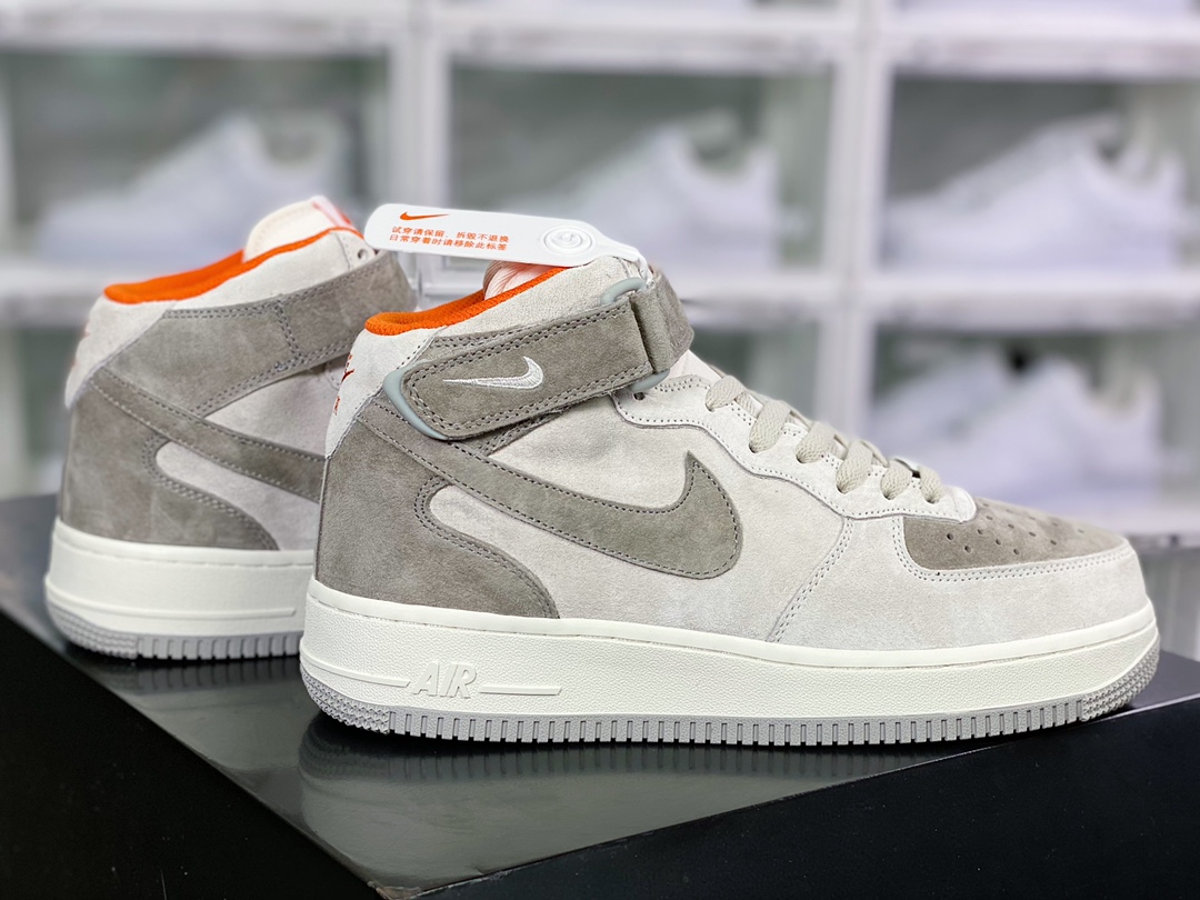 280 Air Force 1′07 Mid Suede”Beige/Grey/Orange”空军一号“麂皮米白灰橘”CQ5059-105