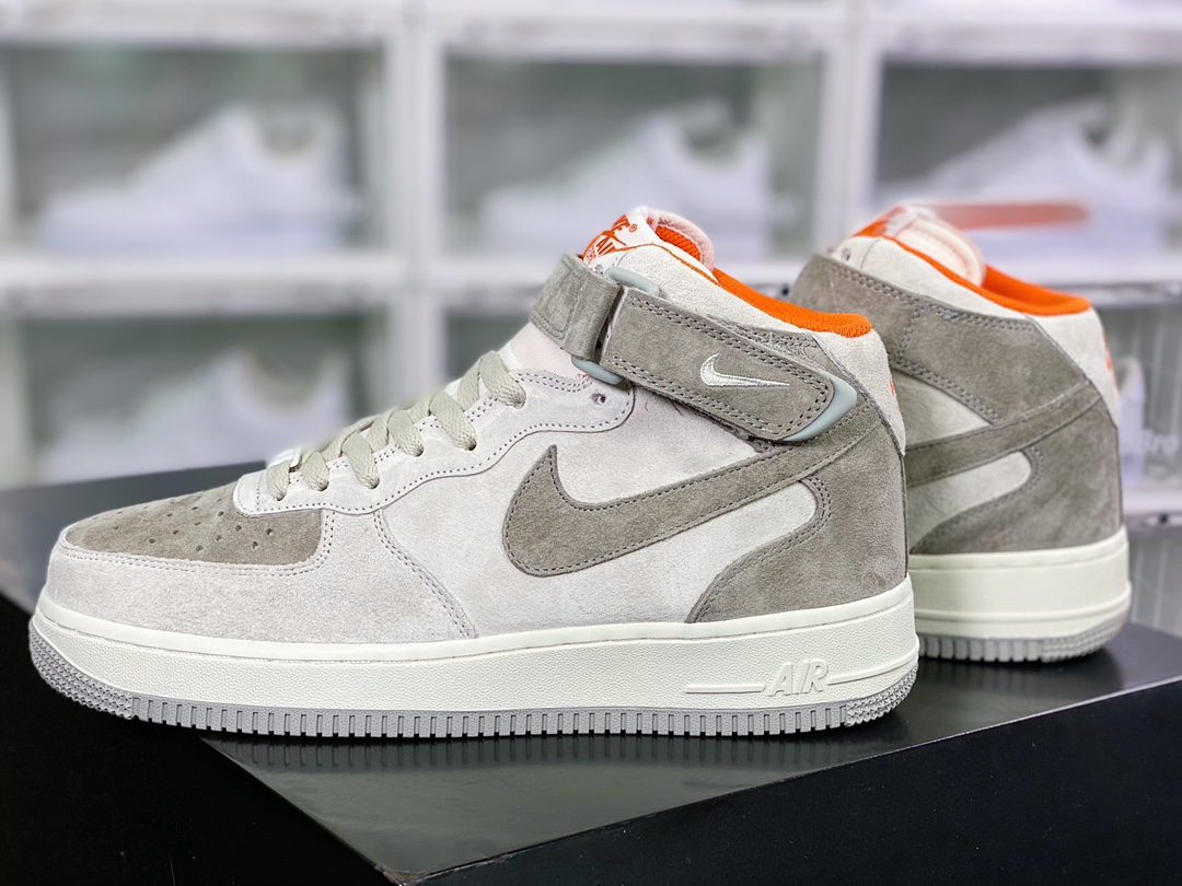 280 Air Force 1′07 Mid Suede”Beige/Grey/Orange”空军一号“麂皮米白灰橘”CQ5059-105