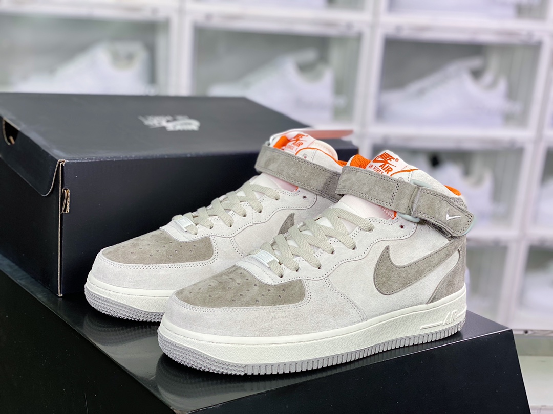 280 Air Force 1′07 Mid Suede”Beige/Grey/Orange”空军一号“麂皮米白灰橘”CQ5059-105