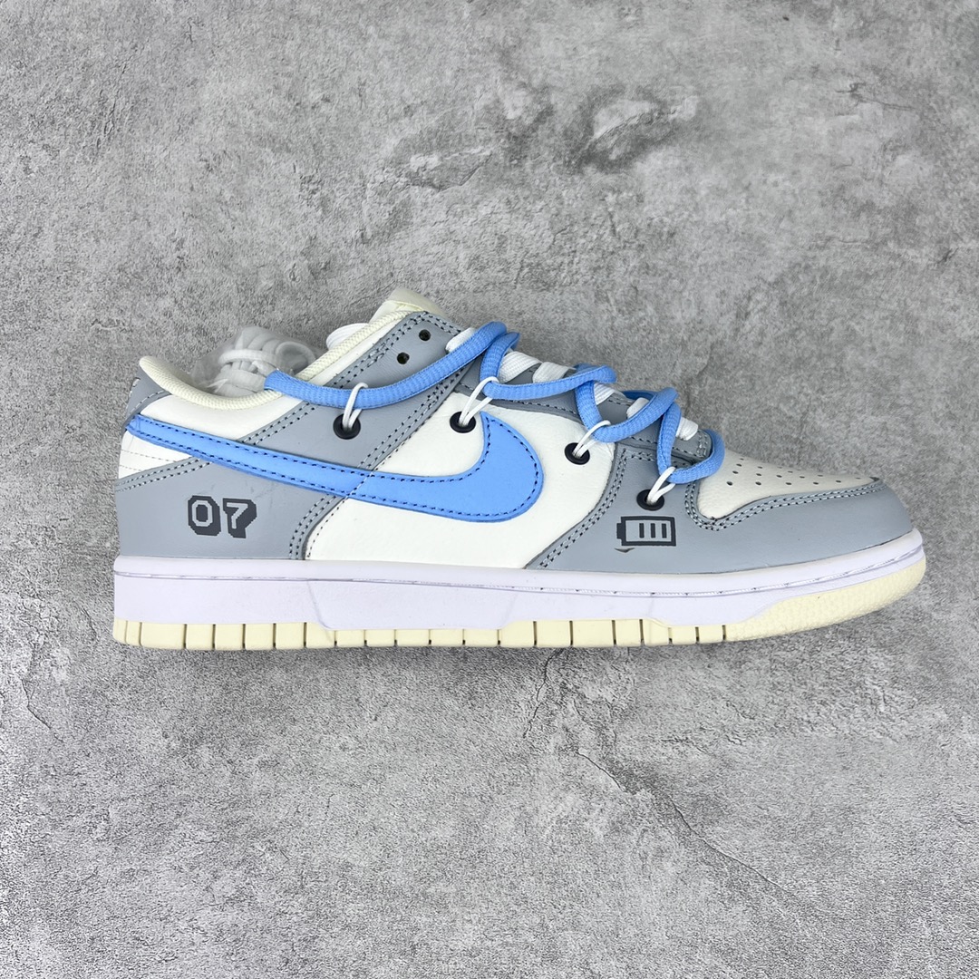 NikeSBDunkLow白灰蓝解构