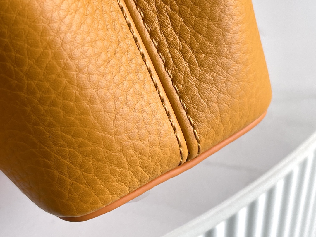 This Capucines Mini handbag showcases the subtle sheen of delicate - Bag 8