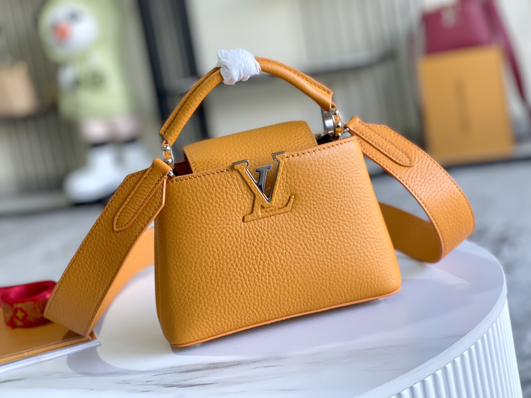 This Capucines Mini handbag showcases the subtle sheen of delicate - Bag 2