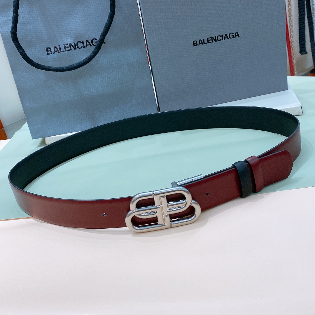 [Balenciaga Belts]Balenciaga BB belt The surface of the brass swivel button is