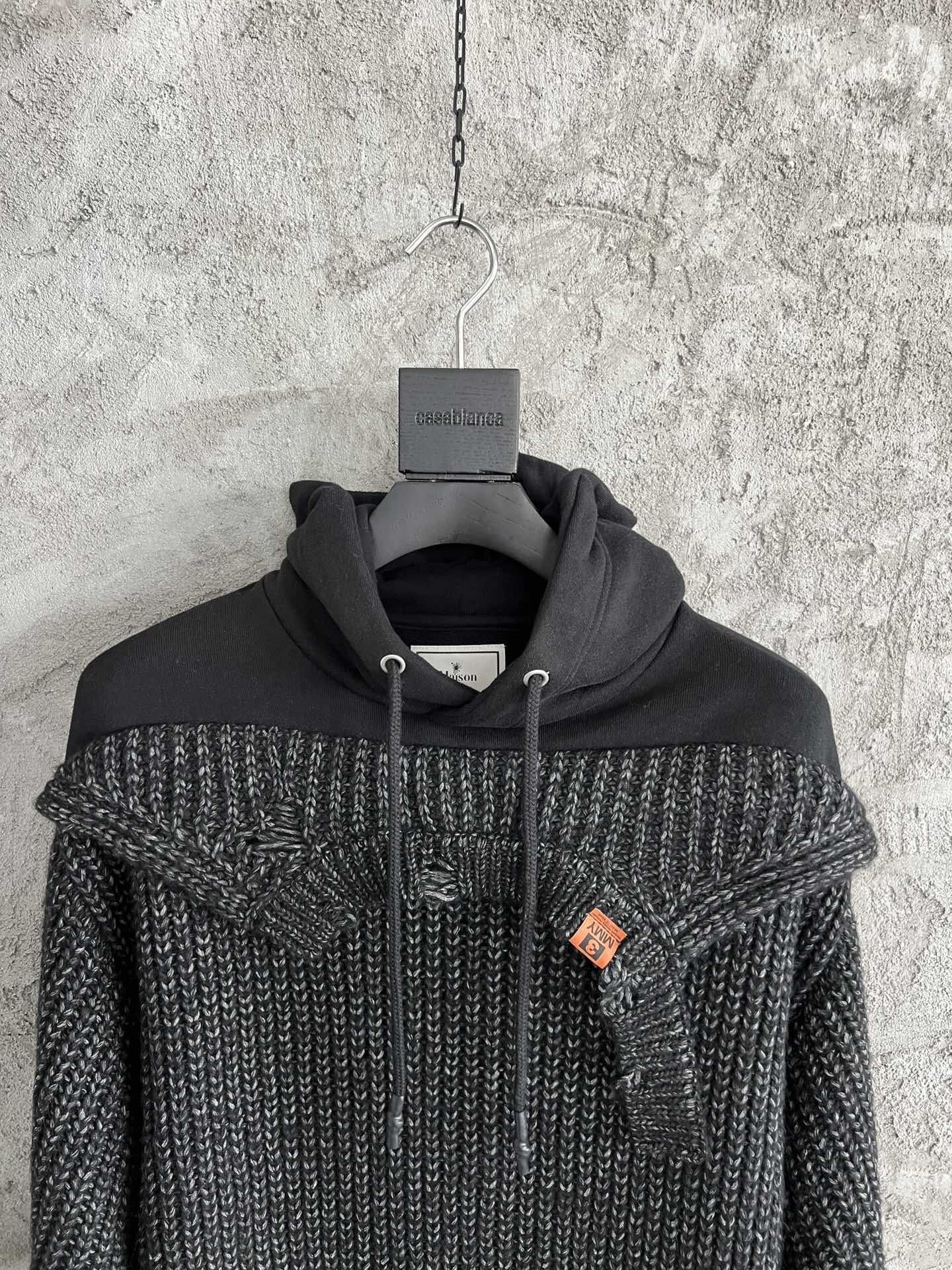 Maison MIHARA YASUHIRO Two-Piece Knit Pullover Hoodie In Mixed Fabric 3 i1669803981 8973 1