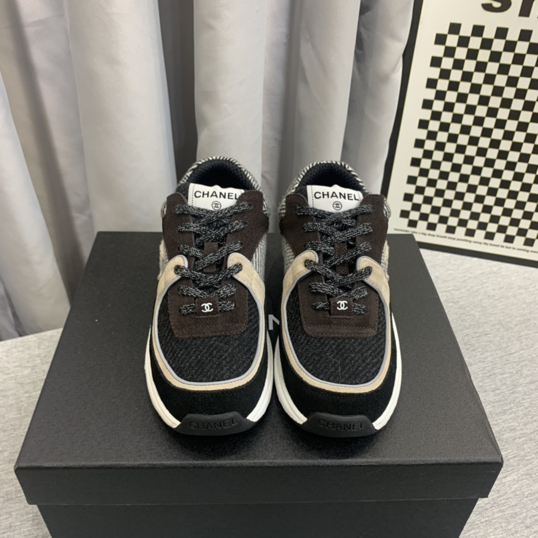 Chanel Zapatos Zapatillas deportivas Universal para hombres y mujeres Mujeres Hombres Chamois Tpu Casual