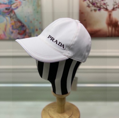 Prada Baseball Cap with Embroidered Logo, Adjustable Strap, Lightweight Cotton 1 Prada Baseball Cap with Embroidered Logo, Adjustable Strap, Lightweight Cotton