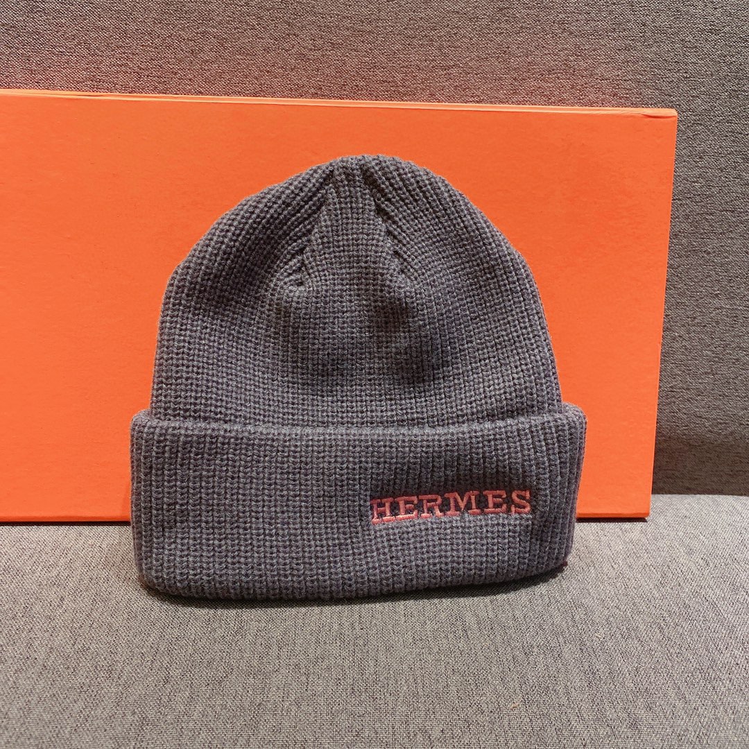 Hermes AAAAA+
 Hats Knitted Hat AAA Quality Replica
 Embroidery Unisex Women Knitting Fall/Winter Collection Casual