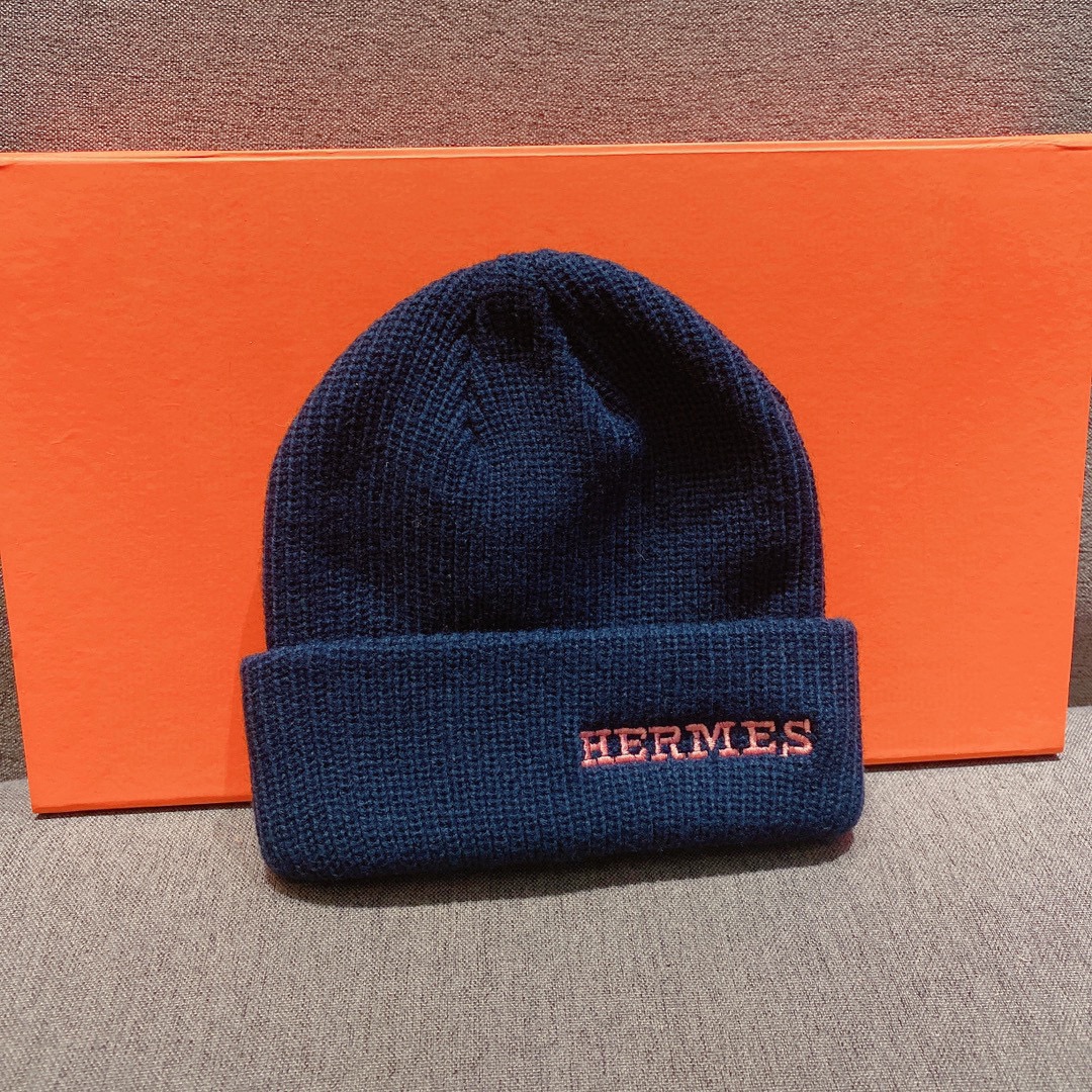 Hermes Hats Knitted Hat Embroidery Unisex Women Knitting Fall/Winter Collection Casual