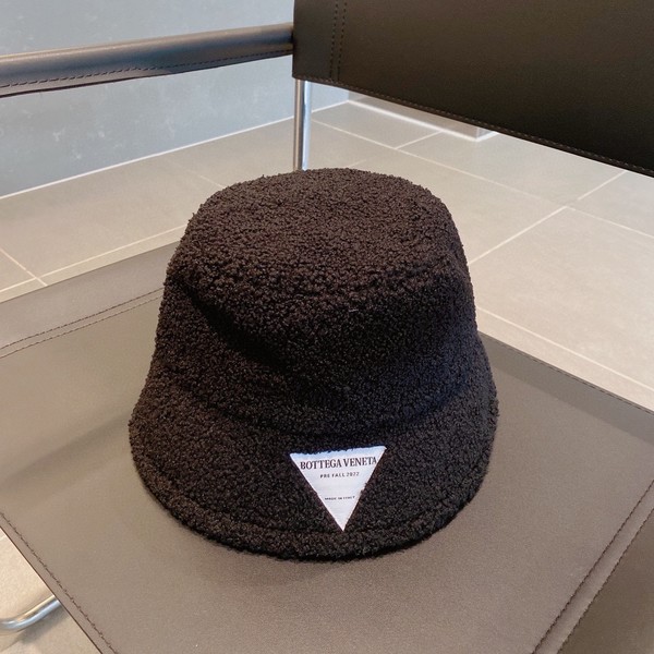 Bottega Veneta Hats Bucket Hat Black White Unisex Lambswool Fall/Winter Collection Net Casual