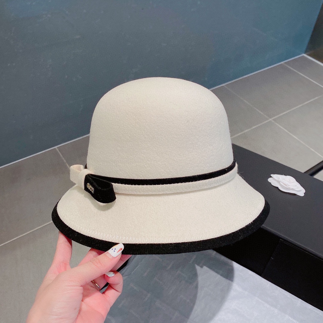 Gucci Hats Bucket Hat Straw Hat Wool Fall/Winter Collection Fashion