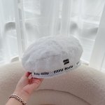 MiuMiu Hats Berets Gauze Fall Collection