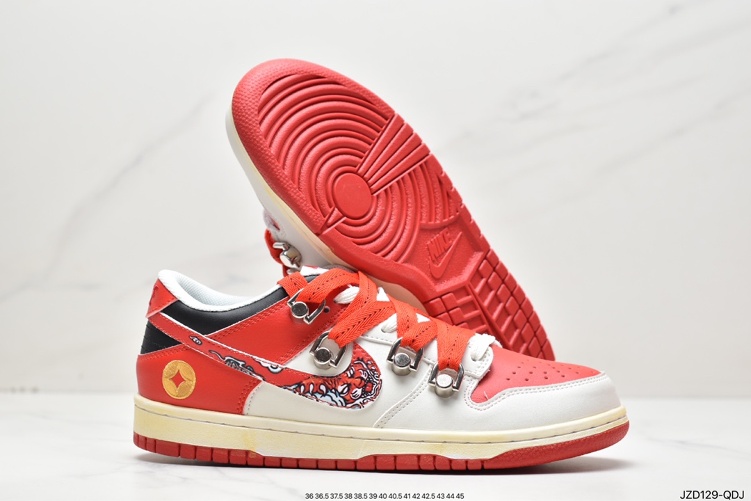 140 耐克Nike SB Dunk Retro Low "White/University Red"扣篮系列低帮CW1590-600