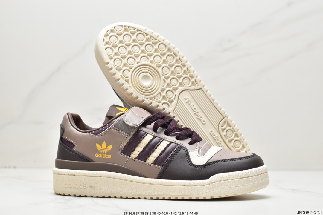 Adidas Clover Originals Forum 84 Low Roman Series Velcro Low Help HQ6937