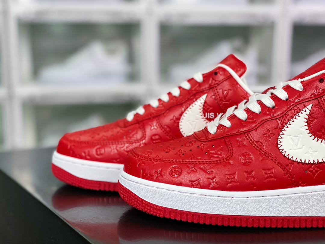 280  Air Force 1'07 LV8 Low”Red/White/Black/LV Monogram”空军一号AEU3BM16M693-1A9VA7