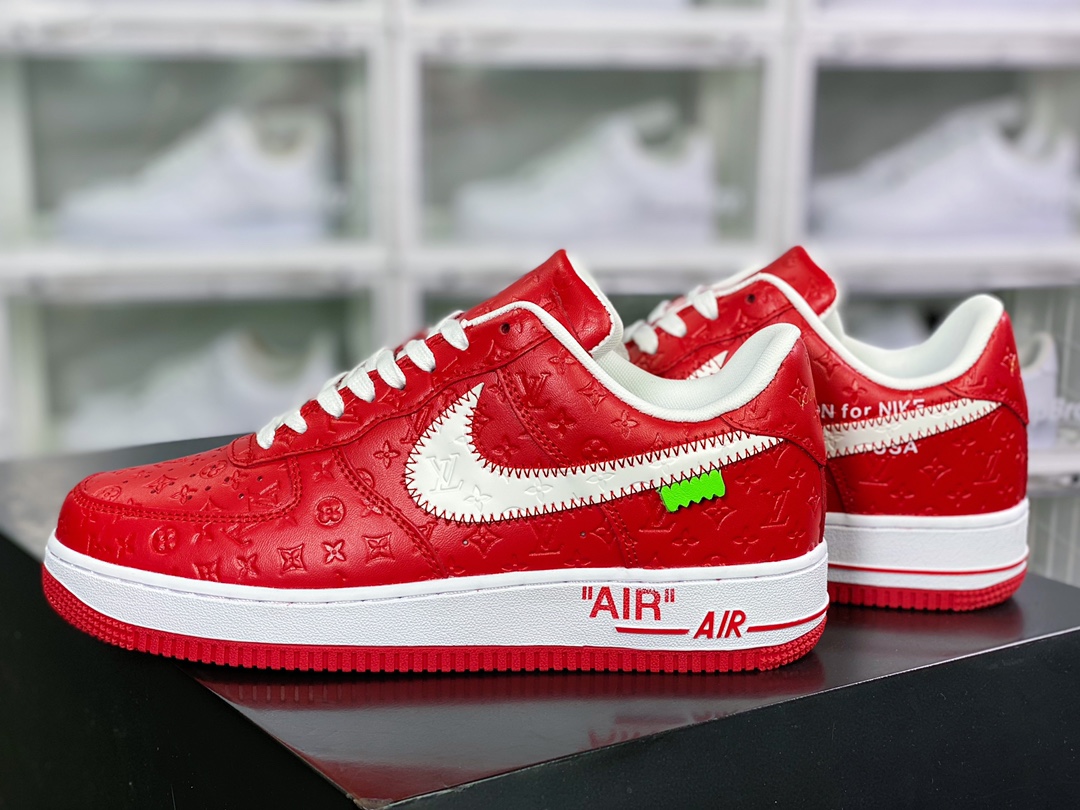 280  Air Force 1'07 LV8 Low”Red/White/Black/LV Monogram”空军一号AEU3BM16M693-1A9VA7