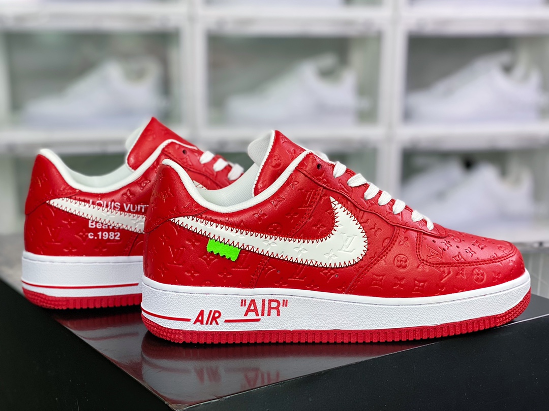280  Air Force 1'07 LV8 Low”Red/White/Black/LV Monogram”空军一号AEU3BM16M693-1A9VA7