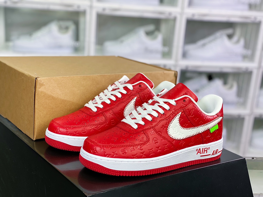280  Air Force 1'07 LV8 Low”Red/White/Black/LV Monogram”空军一号AEU3BM16M693-1A9VA7