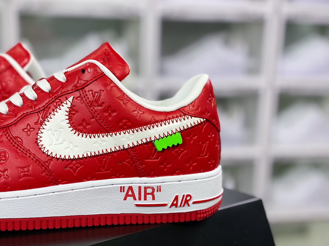 280  Air Force 1'07 LV8 Low”Red/White/Black/LV Monogram”空军一号AEU3BM16M693-1A9VA7