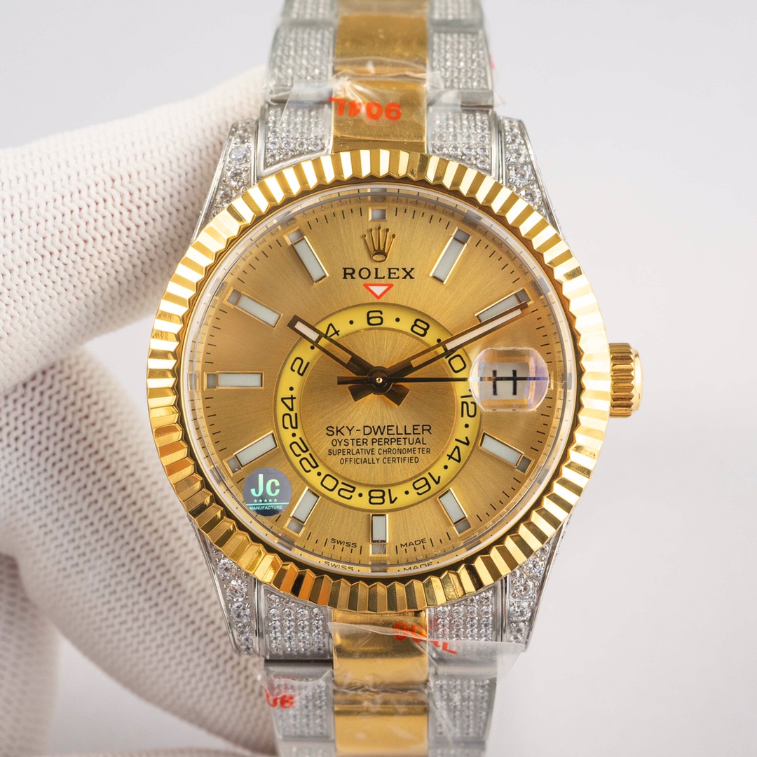 Rolex Sky Dweller Watch Blue Automatic Mechanical Movement