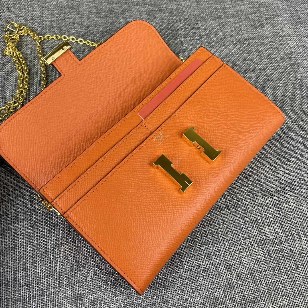 Hermes  Constance 原单 。 型号:539-1手掌纹金扣 size:22*11cm 爱马仕🇫🇷海外🇫🇷进