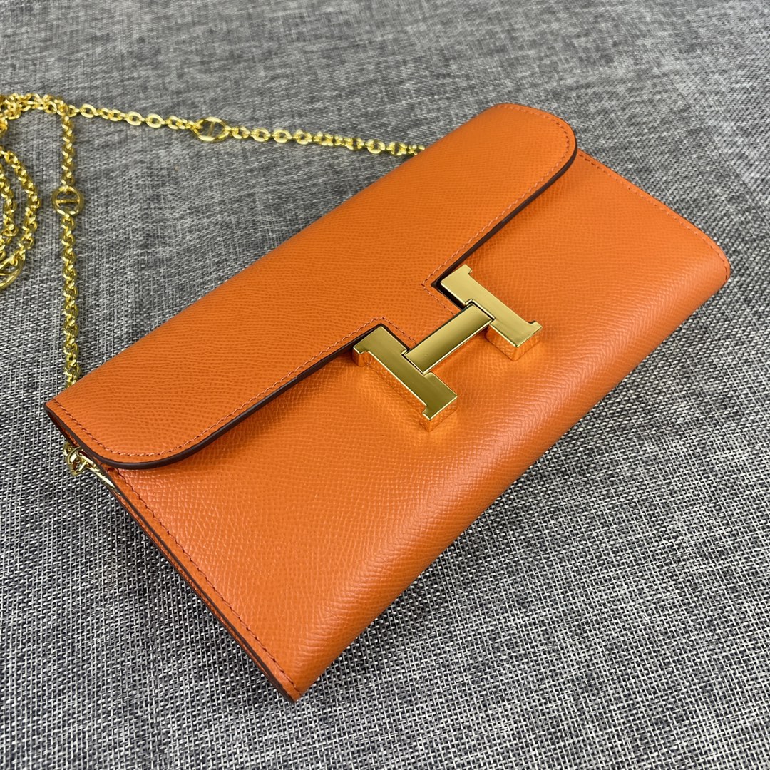 Hermes  Constance 原单 。 型号:539-1手掌纹金扣 size:22*11cm 爱马仕🇫🇷海外🇫🇷进