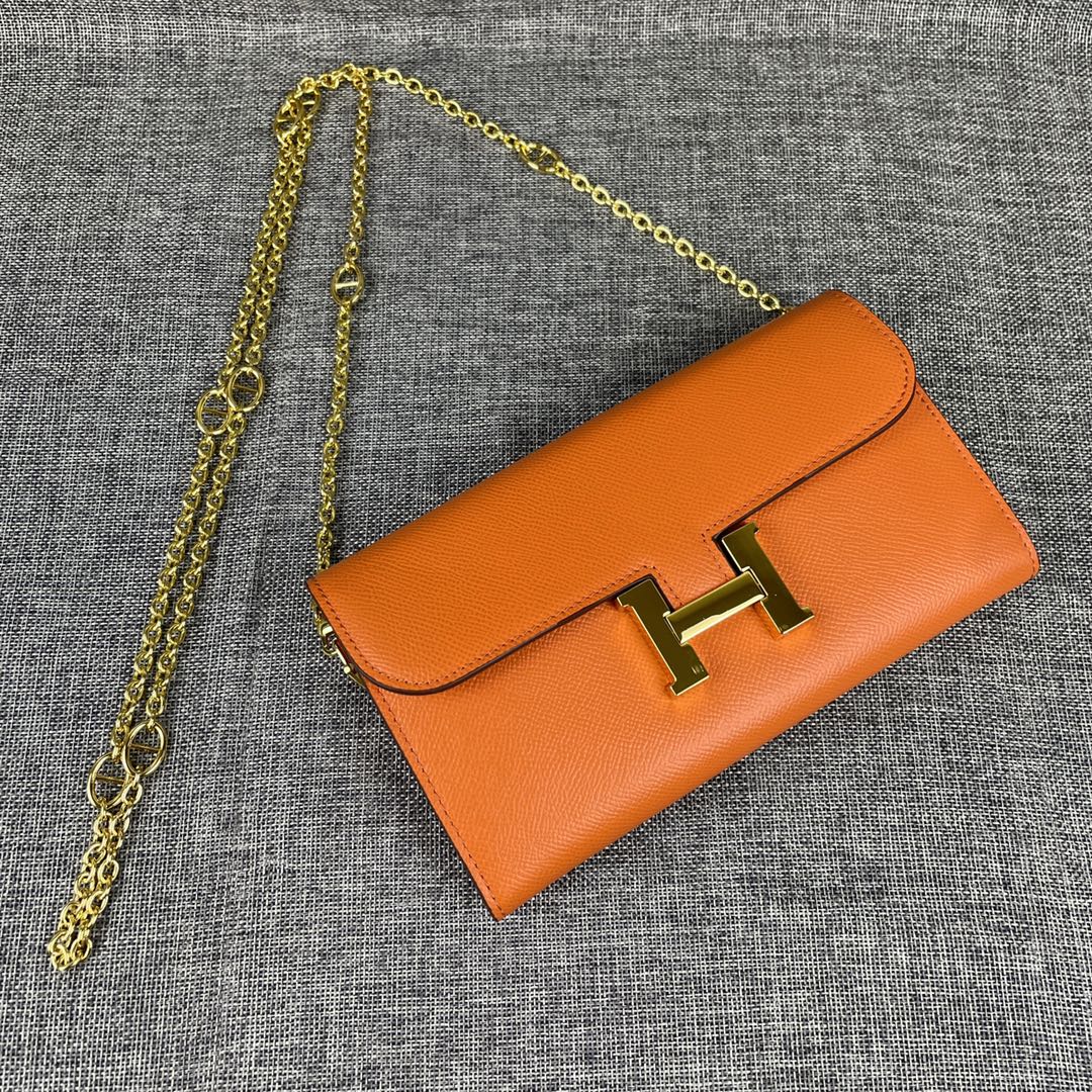 Hermes  Constance 原单 。 型号:539-1手掌纹金扣 size:22*11cm 爱马仕🇫🇷海外🇫🇷进
