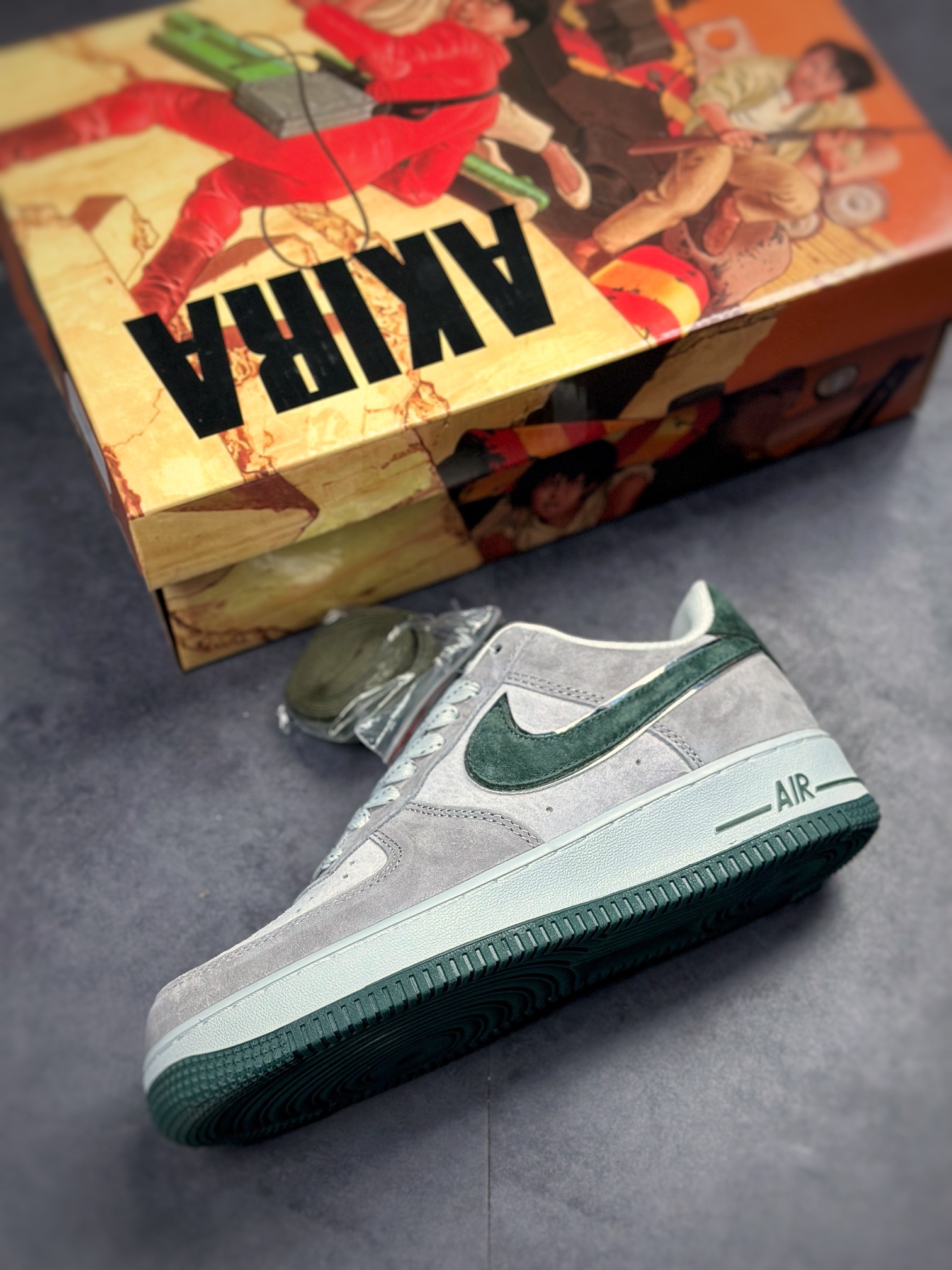 250 Nike Air Force 1 Low 07 SU19 麂皮灰绿 DF3966-723