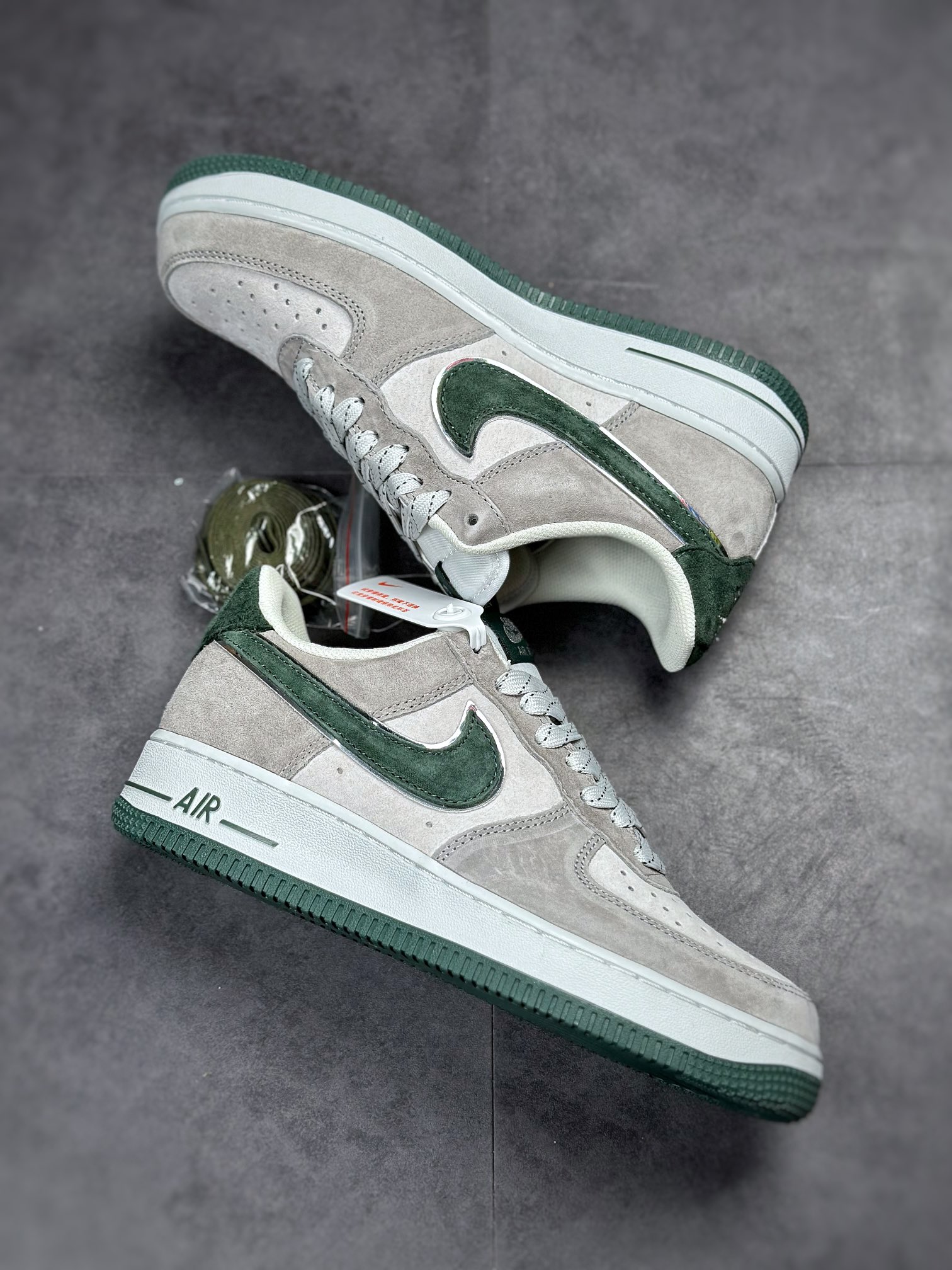 250 Nike Air Force 1 Low 07 SU19 麂皮灰绿 DF3966-723