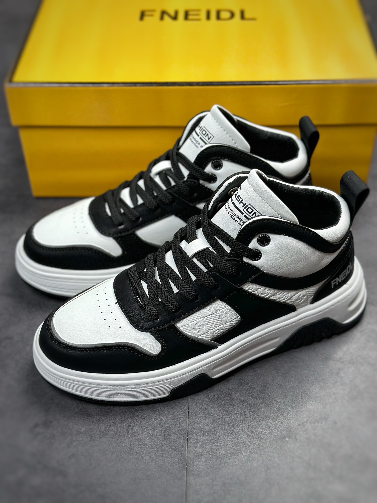 FENDI trendy fashion mid-top sports and leisure shoes series Guangdong quality original factory