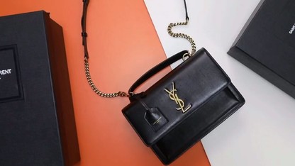 Yves Saint Laurent YSL Sunset Bags Handbags Cowhide