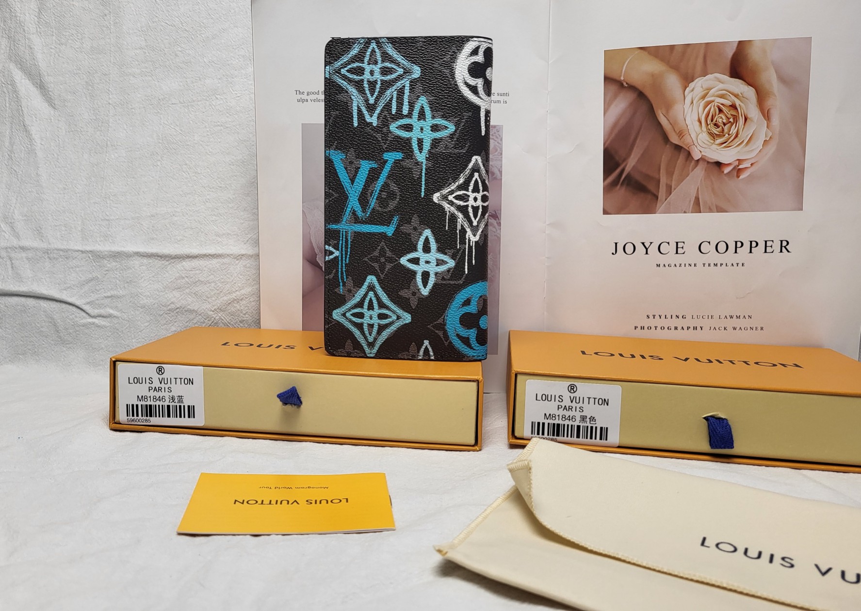 Person holding and using the leather bifold wallet