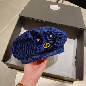 Dior Hats Berets High Quality Perfect Corduroy Fall/Winter Collection