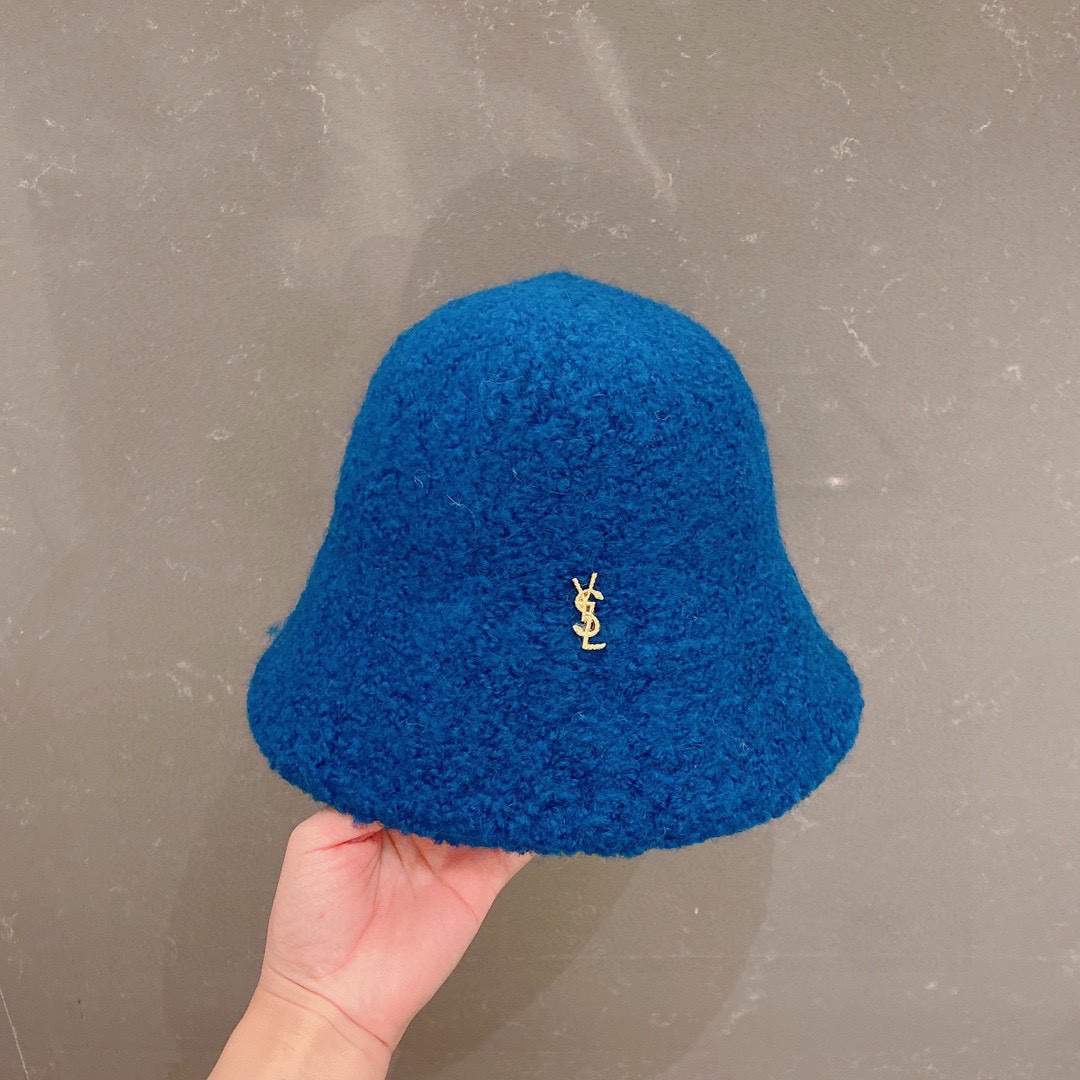 Yves Saint Laurent Hats Bucket Hat Lambswool Fall/Winter Collection