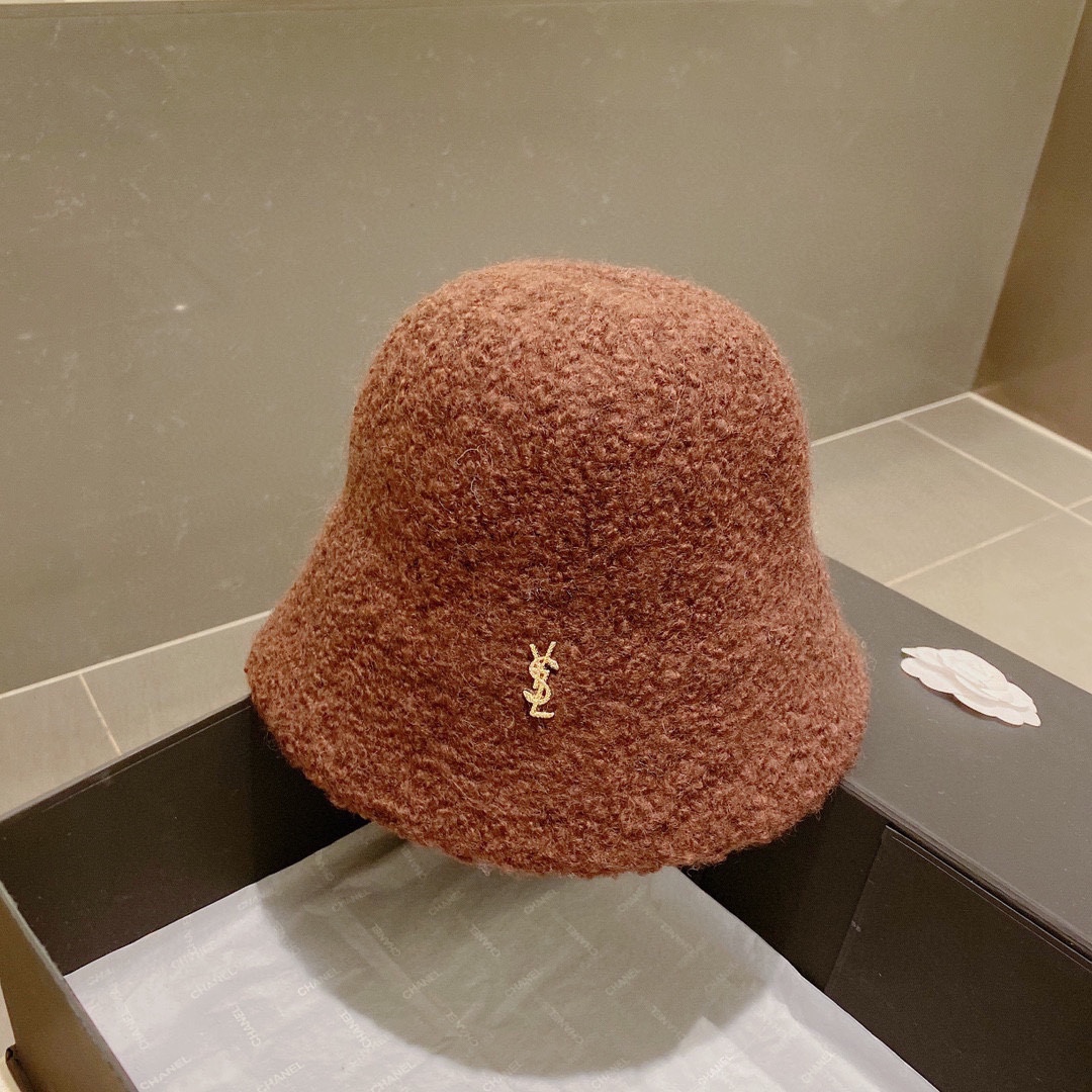 Online Shop
 Yves Saint Laurent AAAAA
 Hats Bucket Hat Lambswool Fall/Winter Collection