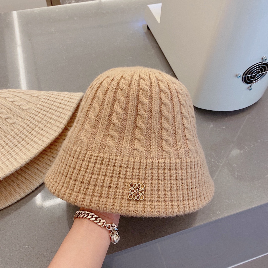 Loewe Hats Bucket Hat Knitting Fall Collection Casual