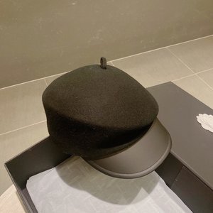 Prada Hats Baseball Cap Black Wool Fall/Winter Collection