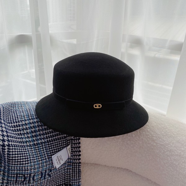 Celine Designer Hats Straw Hat Black Wool