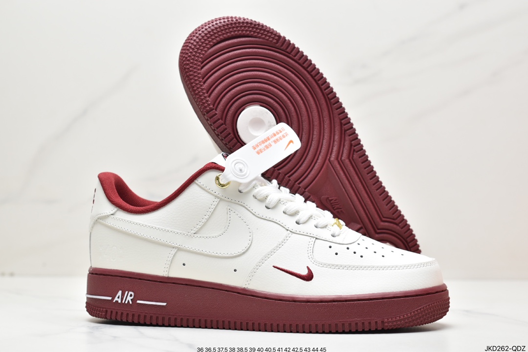 160 Air Force 1'07 Low 40周年米白红小钩 DQ7582-100